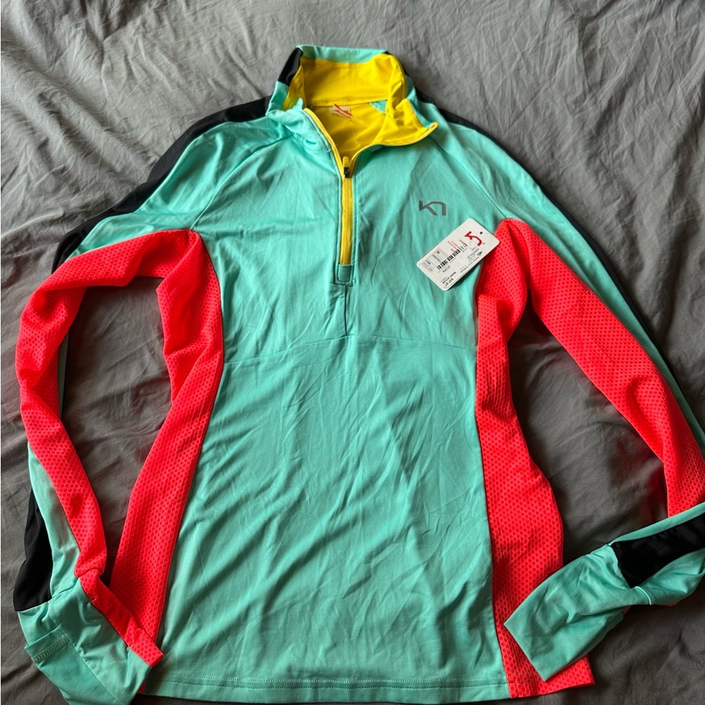 Women's Long Sleeve Colorblock Top